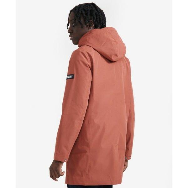 新品 AIGLE ロングフーデッドジャケット 黒 L ゴアテックス ゴアテックス ロングフーデッドジャケット | AIGLE/エーグル