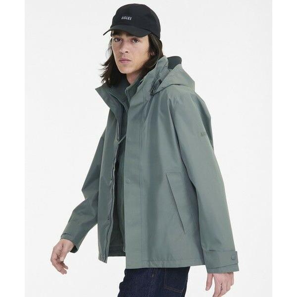 AIGLE / エーグル GORE-TEX ゴアテックス 防水 防風 透湿 フーデッドジャケットの画像