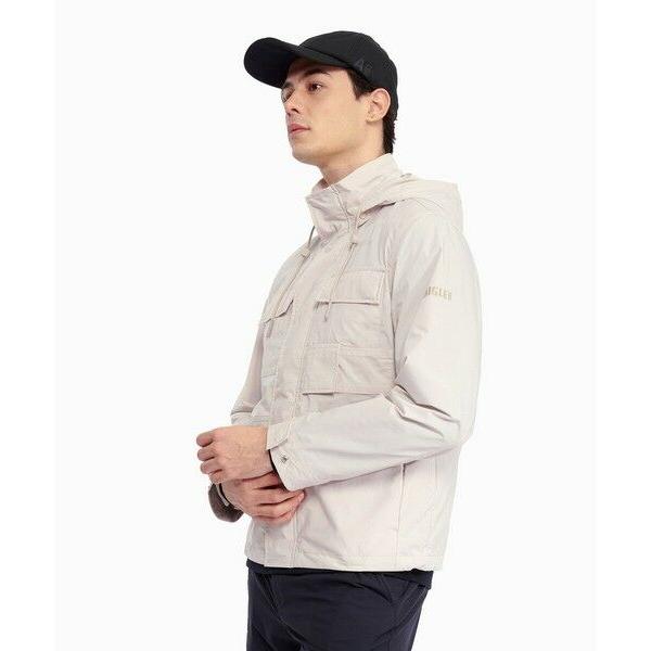 AIGLE（エーグル） UVカット 撥水 形状記憶 ダブルジップフーデッド