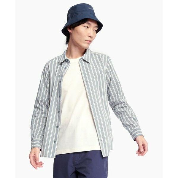 AIGLE（エーグル） 吸水速乾 クールマックス チノストライプシャツ