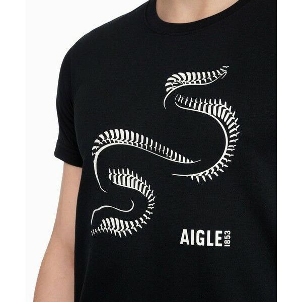 AIGLE（エーグル） 吸水速乾 プリント 半袖Tシャツ : タカシマヤ
