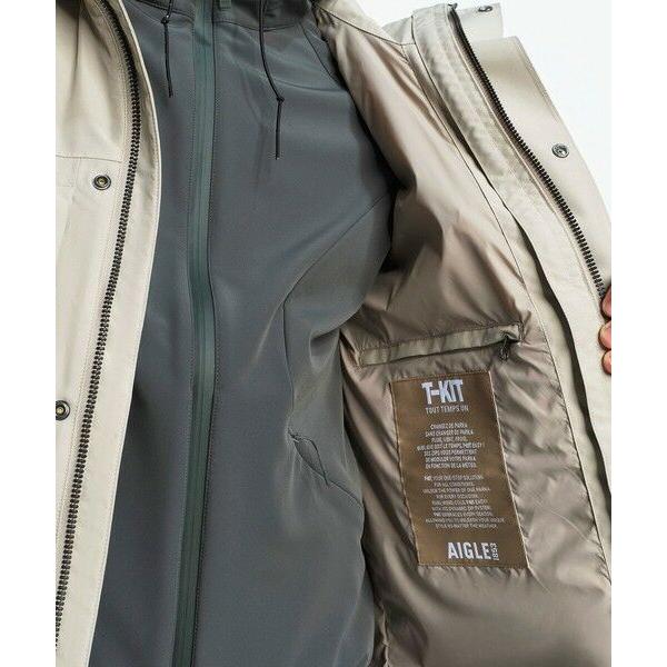 AIGLE / エーグル GORE-TEX ゴアテックス 防水 透湿 防風 2レイヤージャケット T-KIT / フード脱着可の画像