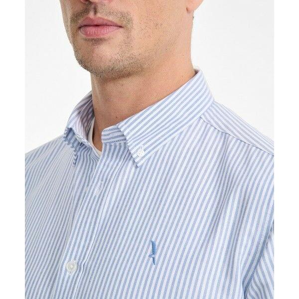 AIGLE（エーグル） 速乾ストライプオックスフォードシャツ