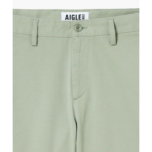 AIGLE / エーグル スリムフィット オーガニックコットンテーパードチノパンツ_6