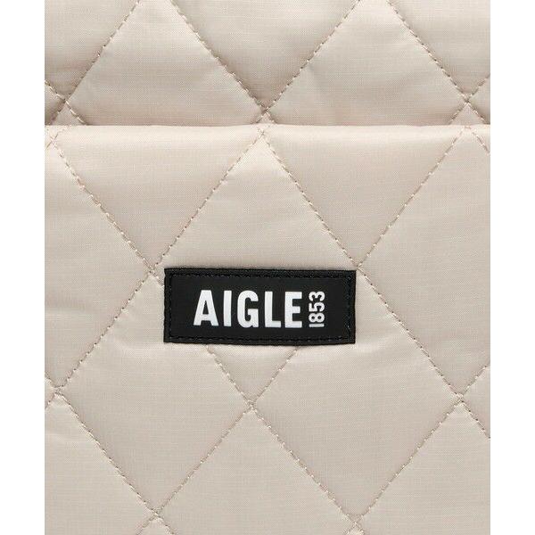 AIGLE（エーグル） キルティング 2wayトートバッグ イヤホンポーチ付き