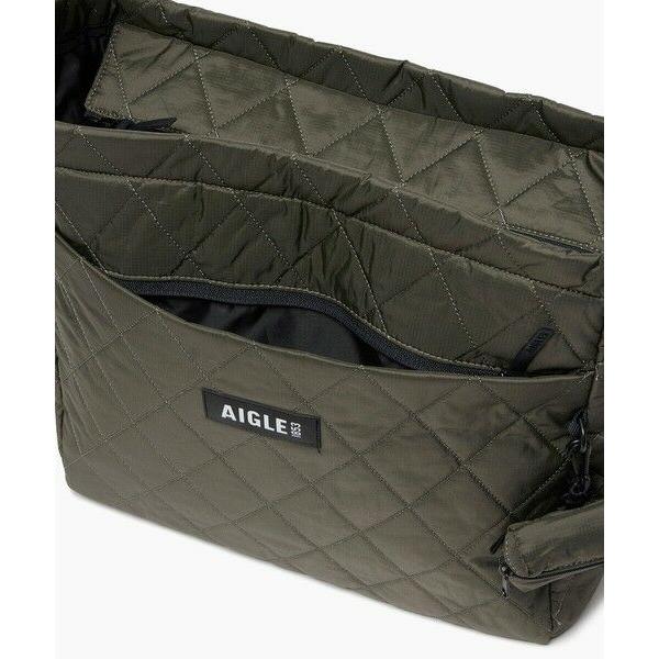 AIGLE（エーグル） キルティング 2wayトートバッグ イヤホンポーチ付き