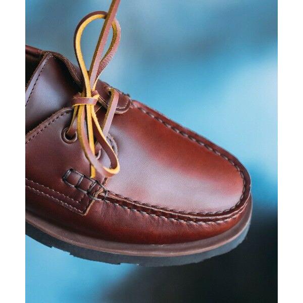 AIGLE / エーグル 【EC限定】フルグレインレザー トランスミッション レザーデッキシューズの画像