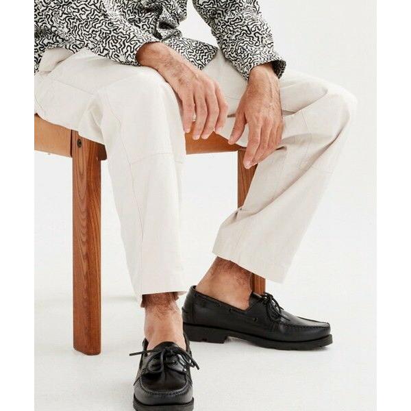 AIGLE / エーグル 【EC限定】フルグレインレザー トランスミッション レザーデッキシューズの画像