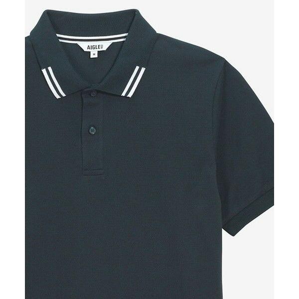 AIGLE / エーグル オーガニックコットン ダブルバンドカラーポロシャツ | AIGLE | 05