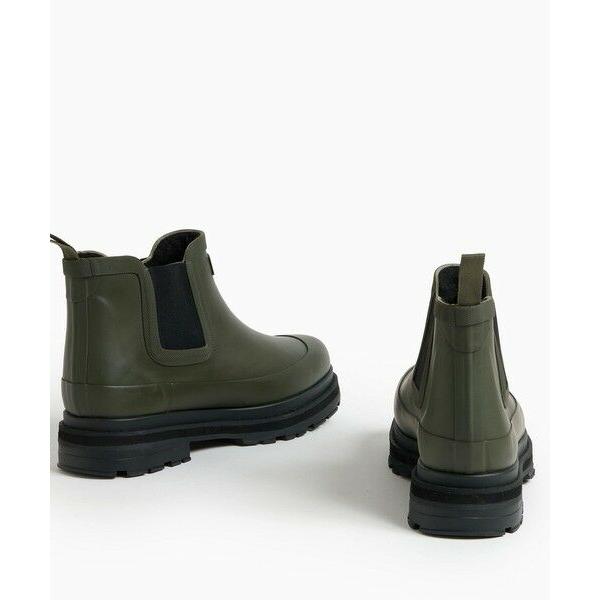 AIGLE / エーグル 防水 厚底 ソフトレイン ファー サイドゴアラバーブーツ / ウィンターブーツの画像