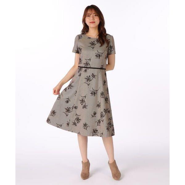 LAISSE PASSE / レッセパッセ 【WEB限定】千鳥フロッキーワンピース 