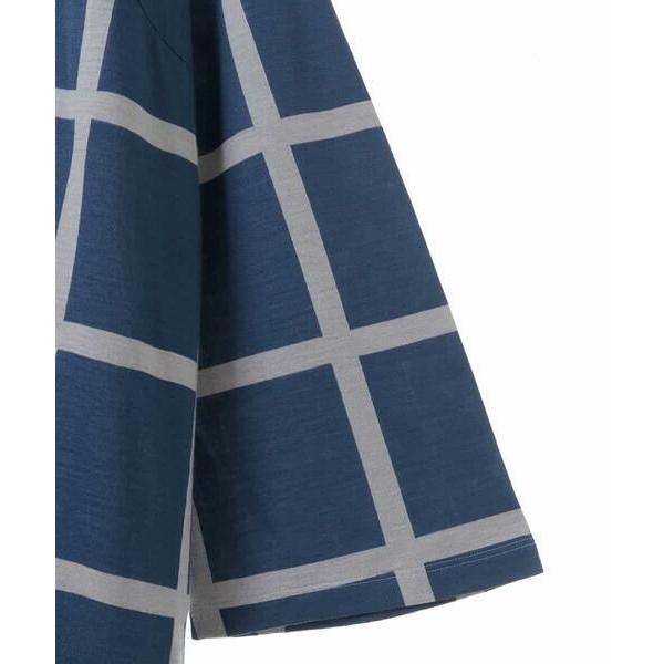 ［即日発送］ HIROKO BIS GRANDE / ヒロコビス グランデ 【洗える/日本製】アネモネ×スクエアモチーフカットソーチュニック 【2452257406】(14630円)