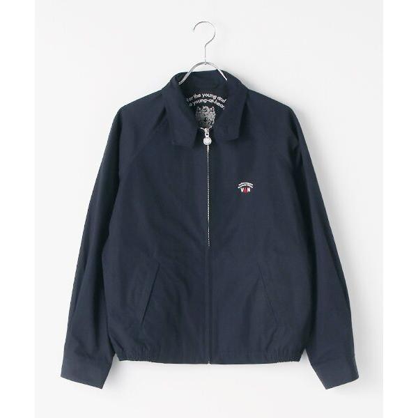 VAN jacket スウィングトップ バックプリント　ネイビー　Ｌサイズ VAN jacket スウィングトップ バックプリント ネイビー Lサイズ 楽天
