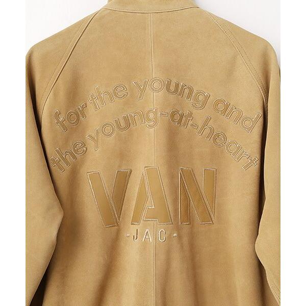 VAN / ヴァン バックロゴ刺繍スウィングトップ＜スエード＞の画像