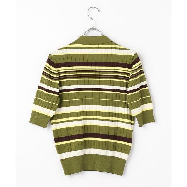 L'EQUIPE / レキップ 綿リブボーダーポロニット : タカシマヤ