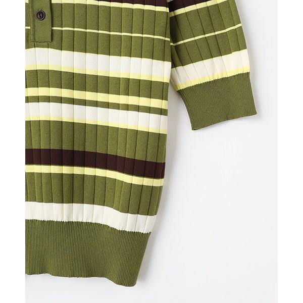 L'EQUIPE / レキップ 綿リブボーダーポロニット : タカシマヤ