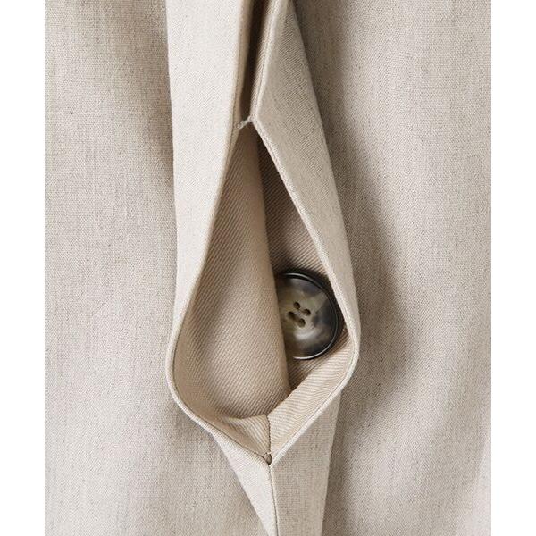 【定価48,400円】MOGA モガ テンセルリネンノーカラージャケット カーキ 定価48,400円】MOGA モガ テンセルリネンノーカラージャケット