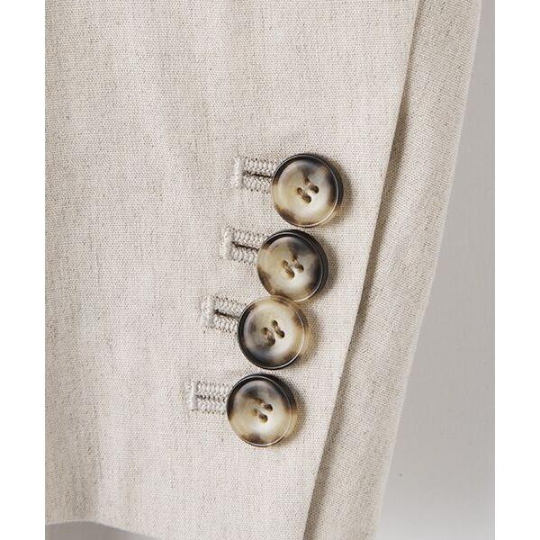 【定価48,400円】MOGA モガ テンセルリネンノーカラージャケット カーキ MOGA / モガ テンセルリネンノーカラージャケット : タカシマヤ