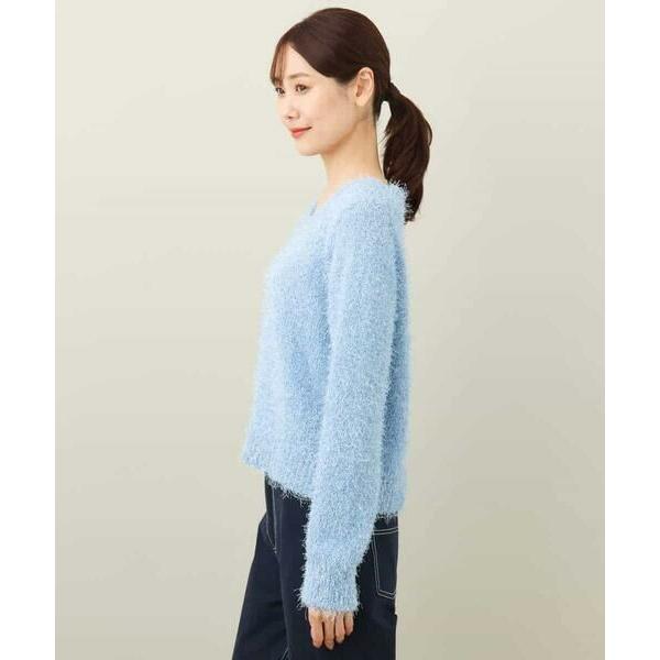 OFUON / オフオン ラメシャギーVネックニット/洗える | OFUON le MK | 11