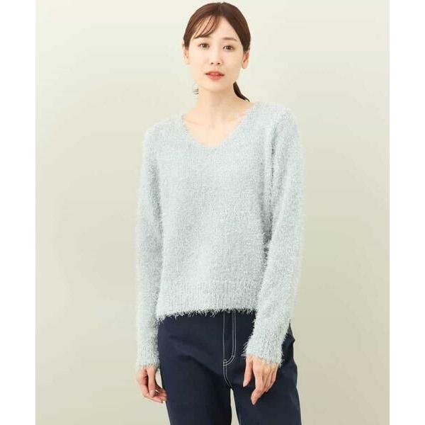 OFUON / オフオン ラメシャギーVネックニット/洗える | OFUON le MK | 17