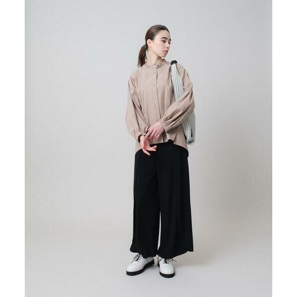 HIROKO KOSHINO / ヒロココシノ カーブスリットデザインシャツ/日本製の画像