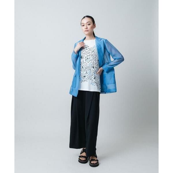 HIROKO KOSHINO（ヒロコ コシノ） 配色ステッチシアーテーラード 