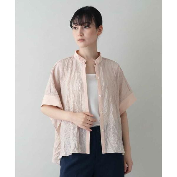 HIROKO KOSHINO（ヒロコ コシノ） シワ加工ウエストリボンブラウス 