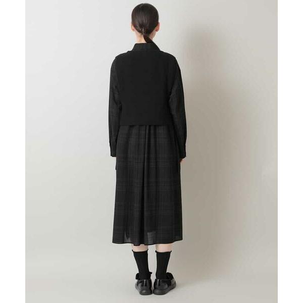 高評価格安 HIROKO KOSHINO / ヒロココシノ ニットベスト付きシャツドレス タカシマヤファッションスクエア - 通販 - PayPayモール 大人気SALE