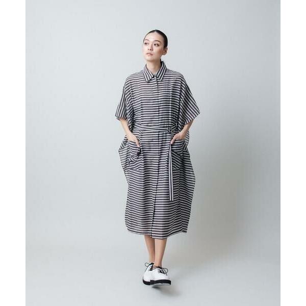 HIROKO KOSHINO（ヒロコ コシノ） 先染めボーダーサイドフレア 