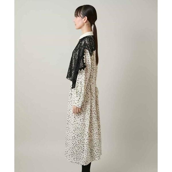 HIROKO KOSHINO / ヒロココシノ ケープライクシャツワンピース/日本製の画像