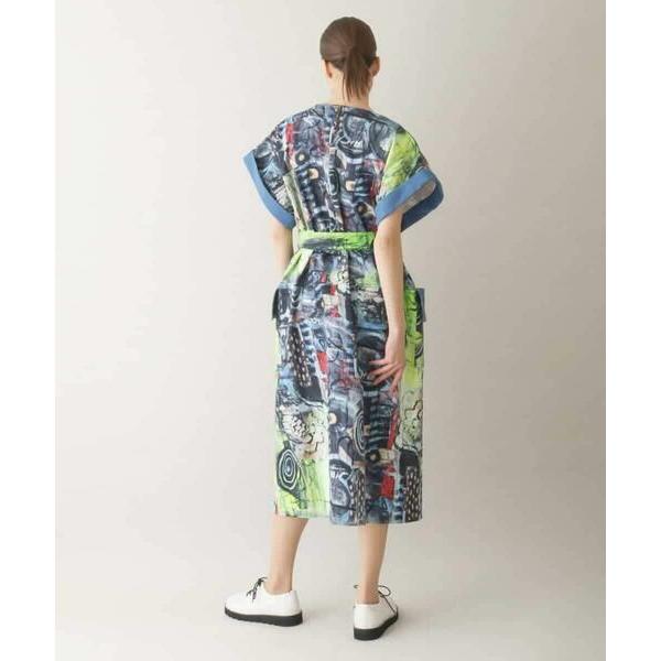 HIROKO KOSHINO / ヒロココシノ アートプリントデザインワンピース /日本製の画像