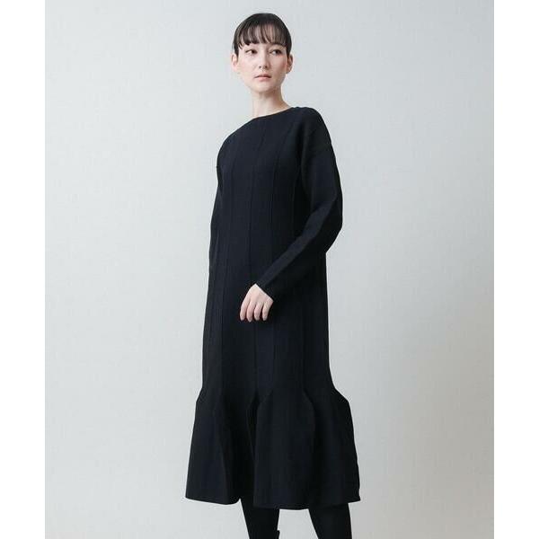 HIROKO KOSHINO（ヒロコ コシノ） デザインヘムニットワンピース /日本