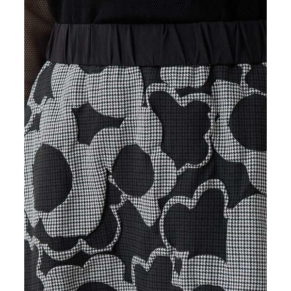 HIROKO KOSHINO（ヒロコ コシノ） 千鳥フラワー立体フレアスカート