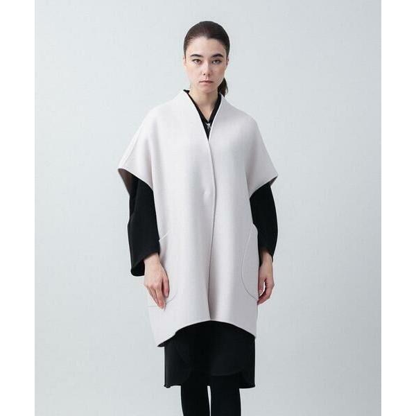 ヒロココシノ ☆ ウール ロング ジレ ベスト 38 サイドスリット ポケット有 日本製/洗える】スタイリッシュロングジレ(ベスト・ジレ