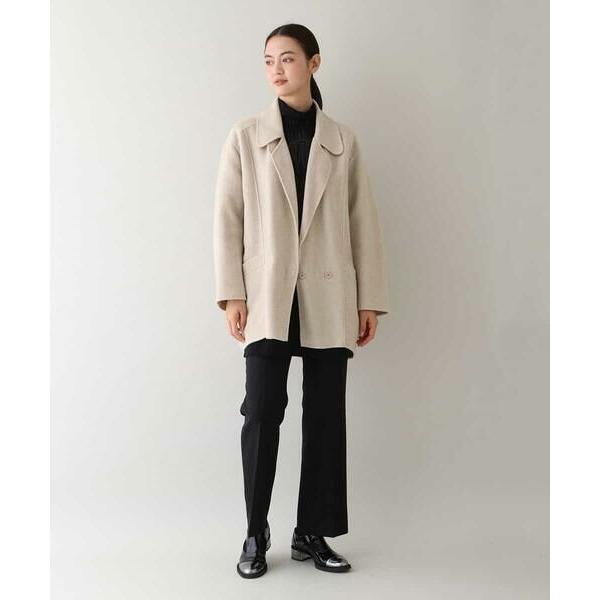HIROKO KOSHINO / ヒロココシノ ダブルフェイスウールジャケットコート 