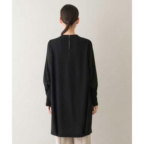 HIROKO KOSHINO チュニック 未使用に近い 日本製 レースモチーフプリントチュニック/日本製/洗える(チュニック