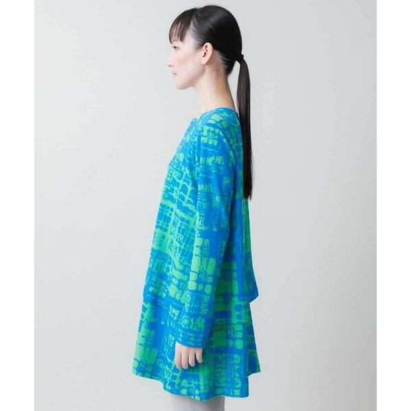 HIROKO KOSHINO（ヒロコ コシノ） 幾何柄プリントチュニックトップス 