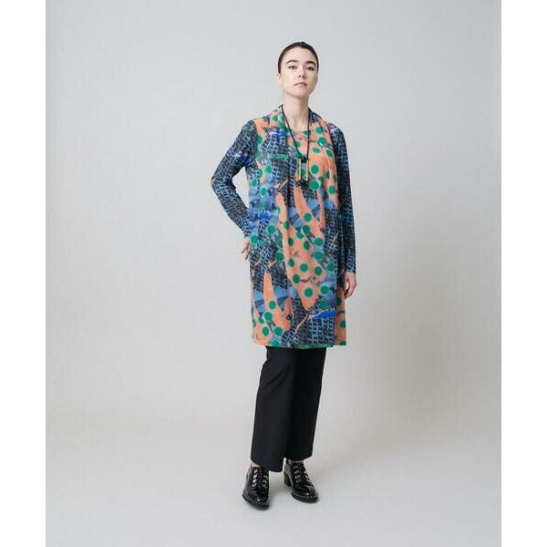 大幅値下げ❗️新品未使用❗️HIROKO KOSHINO チュニック HIROKO KOSHINO / ヒロココシノ アートモチーフ立体タックチュニック