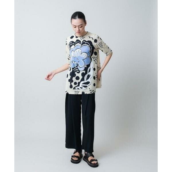 ヒロココシノ☆アートモチーフプリントチュニック 【洗える】プルオーバー 日本製 HIROKO KOSHINO（ヒロコ コシノ） アートモチーフプリントチュニック