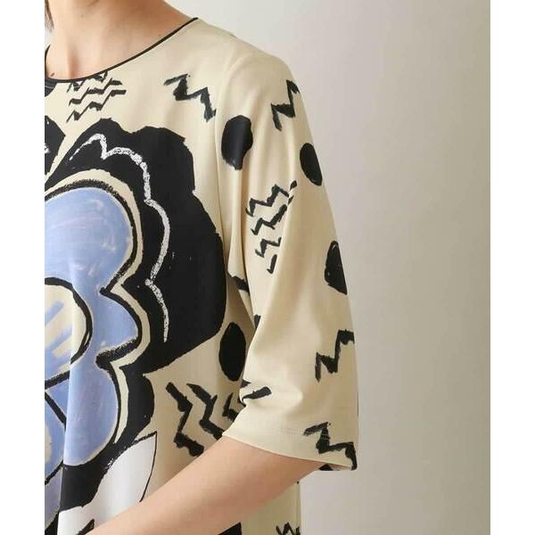 ヒロココシノ☆アートモチーフプリントチュニック 【洗える】プルオーバー 日本製 HIROKO KOSHINO（ヒロコ コシノ） アートモチーフプリントチュニック