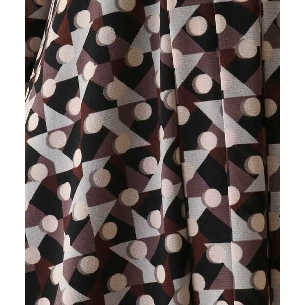 HIROKO KOSHINO（ヒロコ コシノ） 幾何プリントチュールジャージー