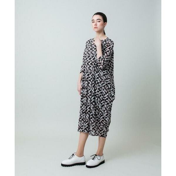 HIROKO KOSHINO（ヒロコ コシノ） 幾何プリントチュールジャージー