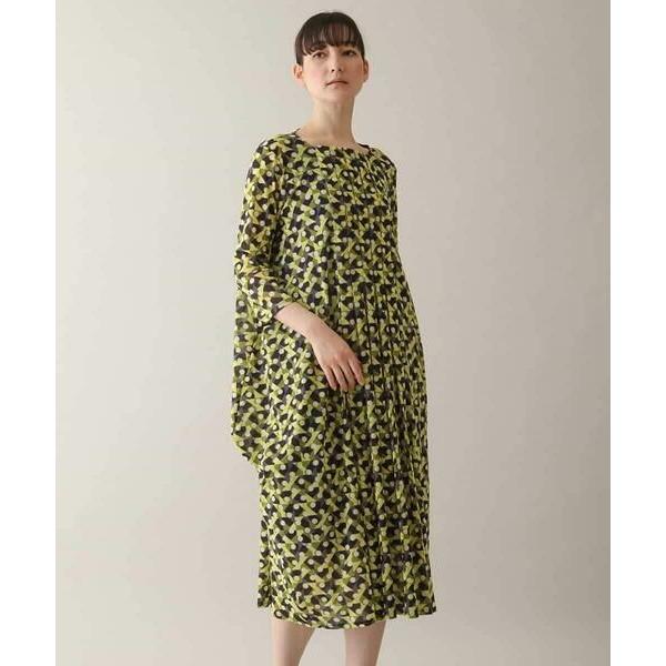 HIROKO KOSHINO（ヒロコ コシノ） 幾何プリントチュールジャージー