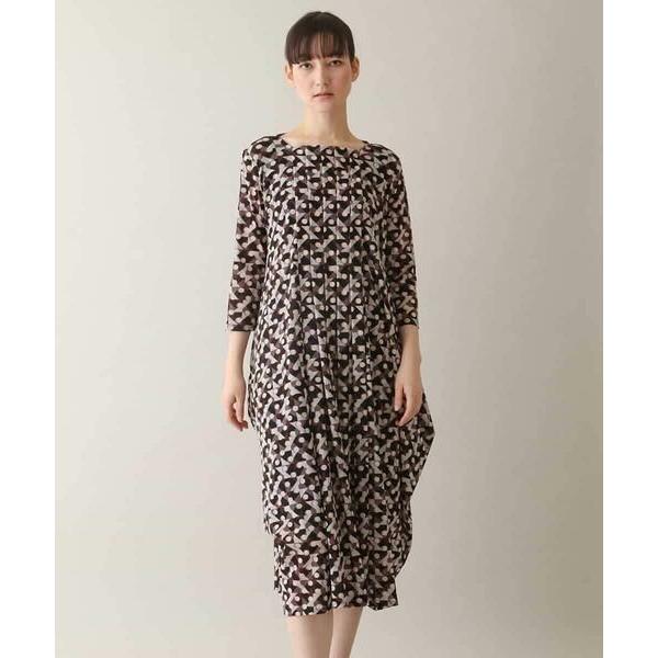 HIROKO KOSHINO（ヒロコ コシノ） 幾何プリントチュールジャージー