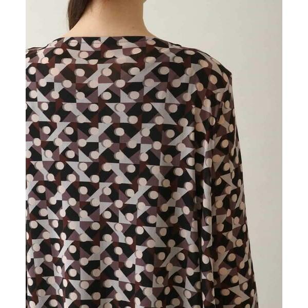 HIROKO KOSHINO（ヒロコ コシノ） 幾何プリントチュールジャージー