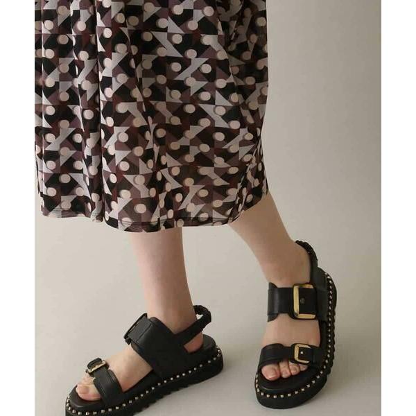 HIROKO KOSHINO（ヒロコ コシノ） 幾何プリントチュールジャージー