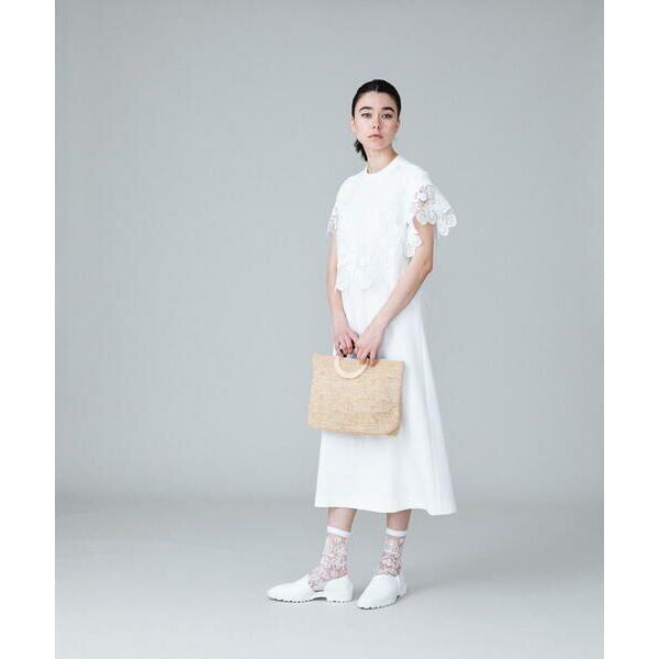 【美品】HIROKO KOSHINO ケミカルレースレイヤードワンピース HIROKO KOSHINO（ヒロコ コシノ） ケミカルレースレイヤードワンピース