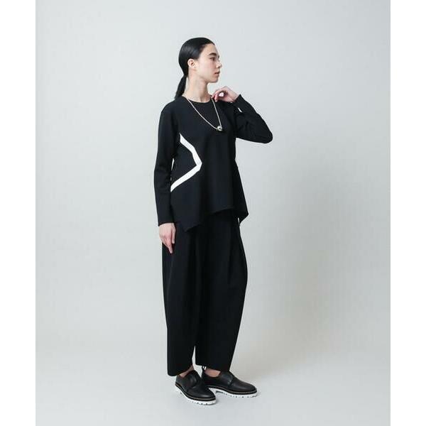 HIROKO KOSHINO / ヒロココシノ ジョーゼットジャージータックワイドパンツ /日本製/洗える_8