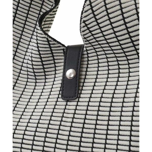 HIROKO KOSHINO(ヒロココシノ) チェックジャカードニットバッグ