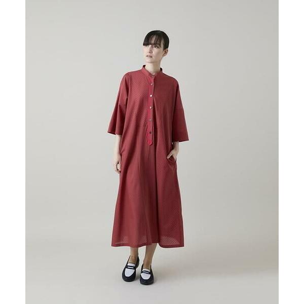 HIROKO KOSHINO / ヒロココシノ トリコットストライプ切り替えデザインワンピース /洗えるの画像